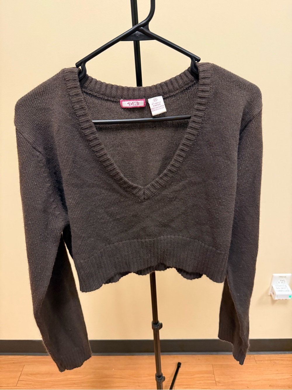 Vintage DEB Brown Cropped Sweater - 2X